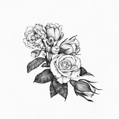 How To Draw Rose Tattoo  Neo Traditional Style Rose  YouTube