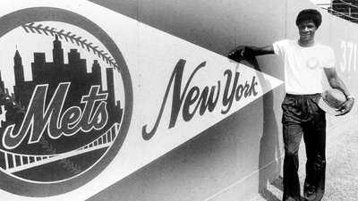 Future New York Mets star Darryl Strawberry when he was in Crenshaw high  school.