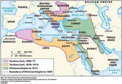 In 1750 the Ottoman Empire was still strong, at center of the Islamic ...