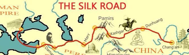 silk road map for kids