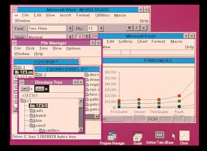 Windows 3.0 (22.5.1990) a Windows 3.1 (18.3.1992)