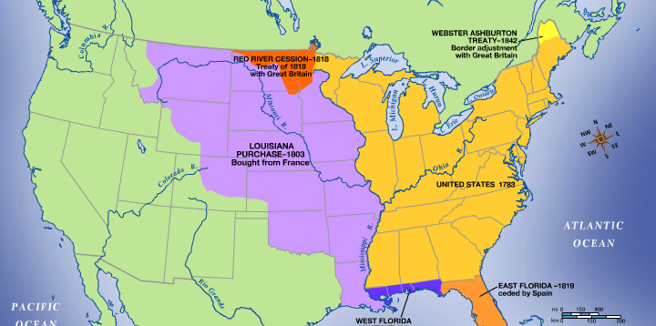 In 1842, when John Tyler was president, The Webster Ashburton Treaty ...