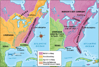 Compare and the two maps shown above. How did the land controlled by ...