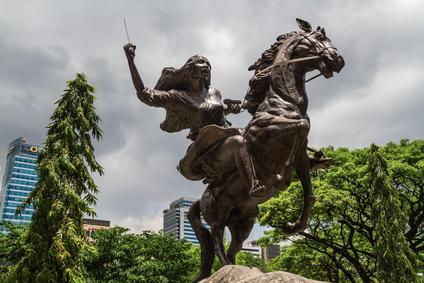 Statue of Gabriela Silang in Makati City.