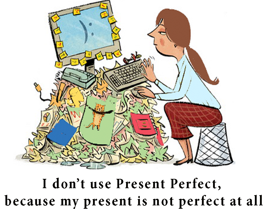 Past Simple Present Perfect Cartoon