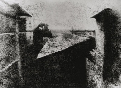 Joseph Nicéphore Niépce’s “View from the Window at Le Gras.” 1826 or 1827