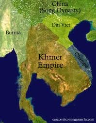 Map Of The Angkor/Khmer Empire