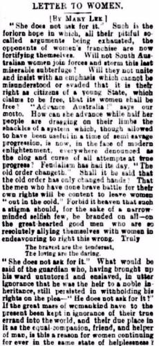Women's suffrage in South Australia | Sutori
