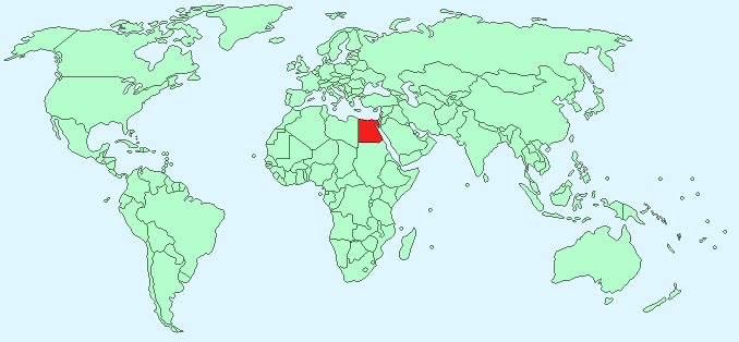 Egypt In The World Map Sutori