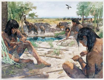 The First Prehistoric people arrive in North America via the Beringia ...