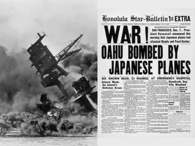 3. Hawaiian Newspaper the day after the attack on Pearl Harbor (1942)