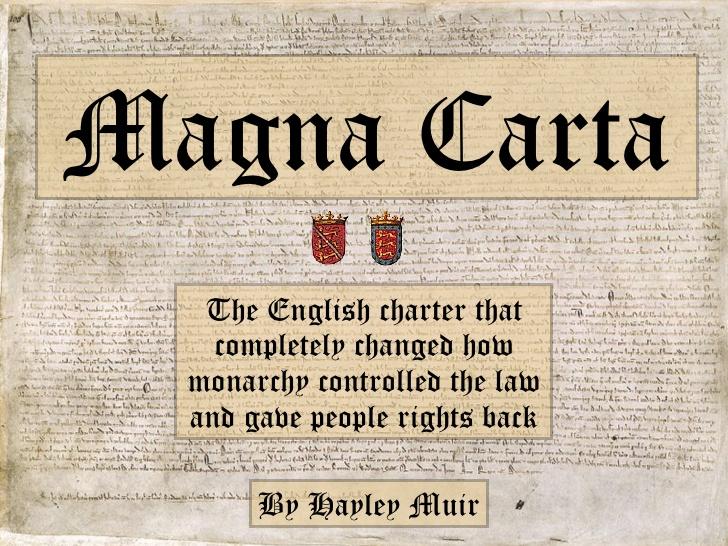 King John puts his seal on Magna Carta, June 15, 1215