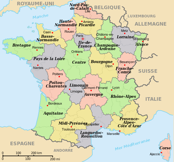 Paris' region is called ile' de France. This image shows all of the ...