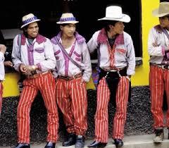 This is some of the males traditional dressing in El Salvador.