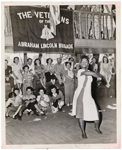 1943 - Pearl Primus dancing at a Fiesta Republicana, Dexter Park ...