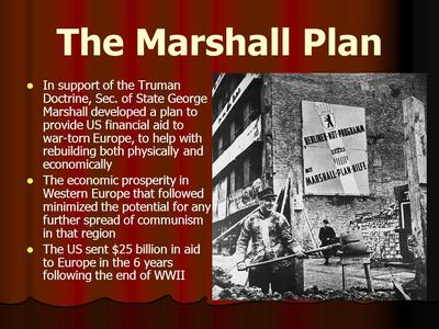 1947 June 5th: The Marshall Plan was a program of economic aid offered ...