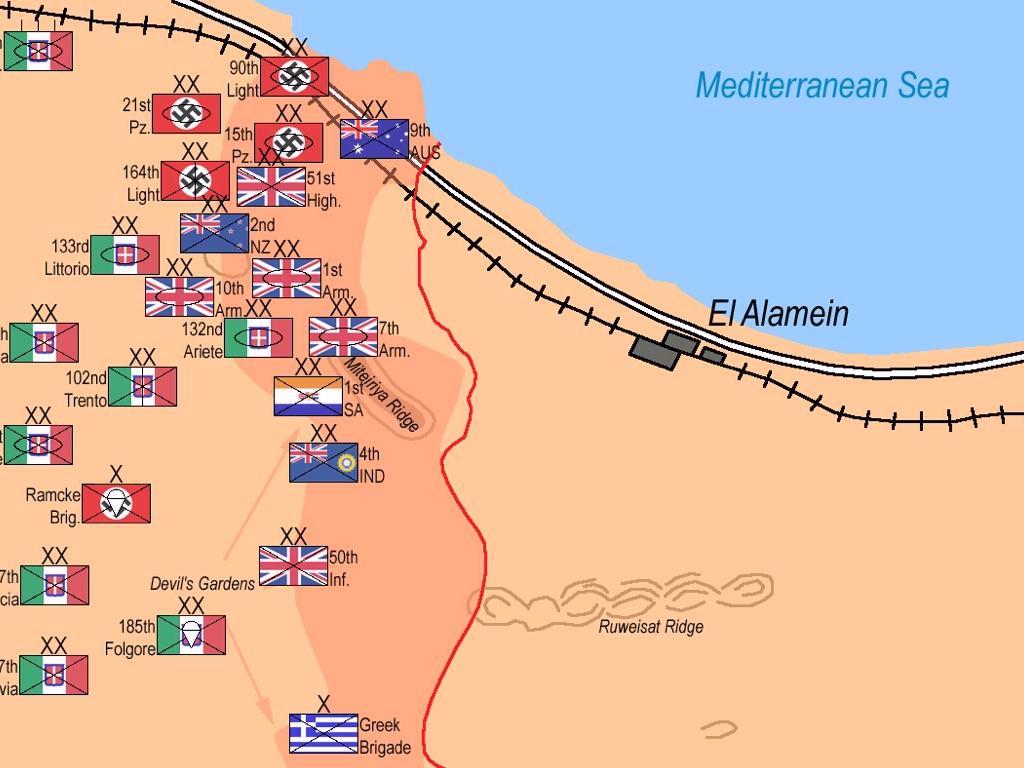 how to beat battle of el alamein on world conqueror 4