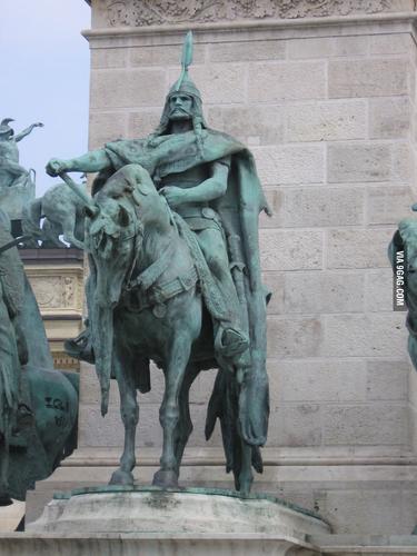 ancient hun statue