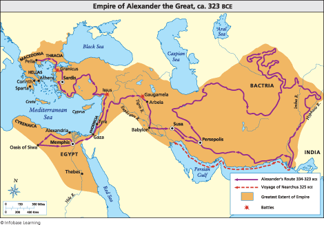 Map Of Alexander The Great Empire