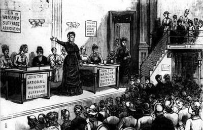 This Image Shows The Begging Of The Women's Suffrage Movement.