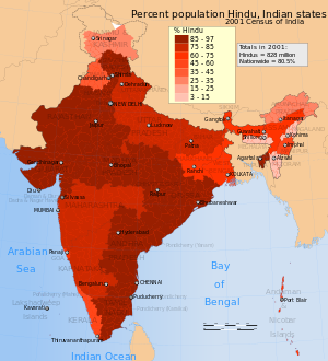 hinduism origin map