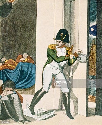 Napoleon escaping from Elba.