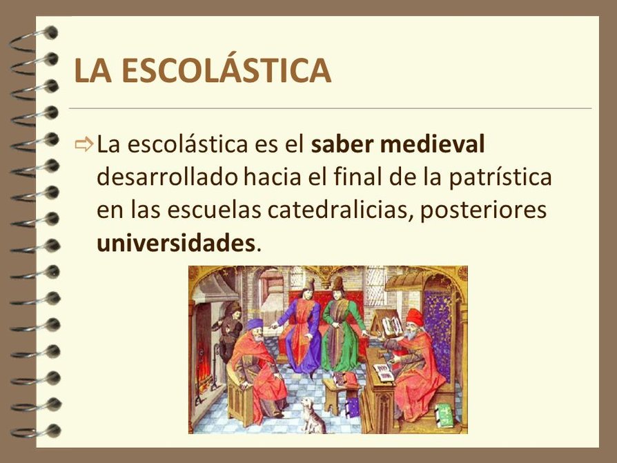 Edad Media (siglo VXIV). Nacimiento de la escolástica