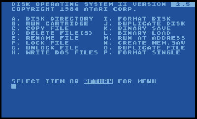 1979 Atari DOS