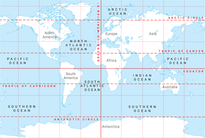 This image shows the latitude and longitude of South america and how ...