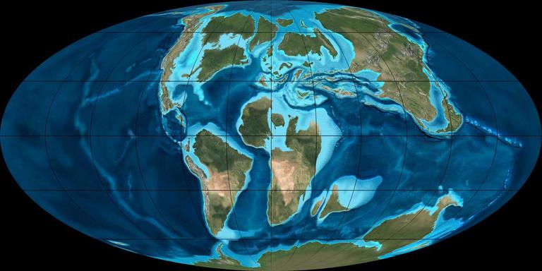 World Map 65 Million Years Ago Earth About 65 Million Years Ago During The... | Sutori