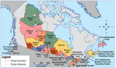 canada nations map treaty