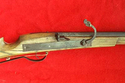 in the 1400's the matchlock gun was invented. The matchlock was the ...