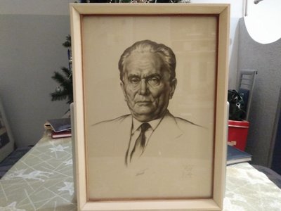 Božidar Jakac, Tito, portret iz 1996., 51*38
