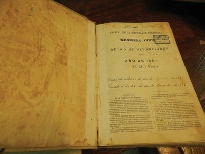 El 25 De Octubre De 1884 De La Ley N° 1565 De Creación Del Registro Civil.