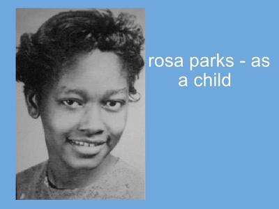 This is Rosa as a kid.