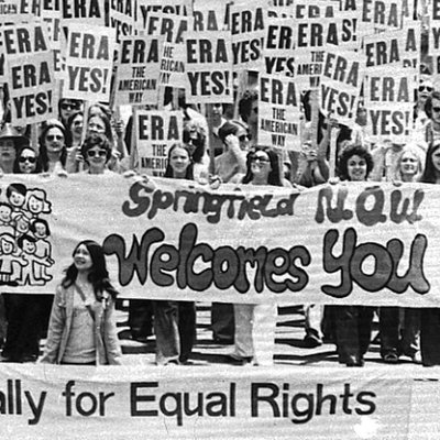 Women supporting the Equal Rights Amendment