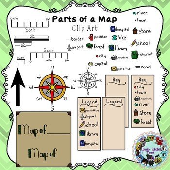https://ecdn.teacherspayteachers.com/thumbitem/Parts-of-a-Map-Clip-Art ...