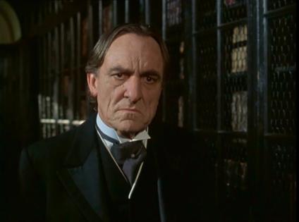 Eric Porter as Professor Moriarty in 