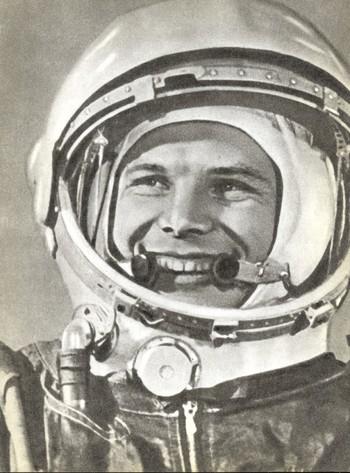 Yuri Gagarin was the first person to orbit the Earth. He was launched ...