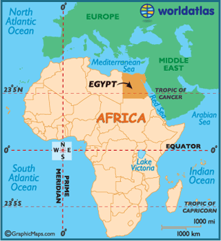 Where Is Egypt On The Map Egypt | Sutori