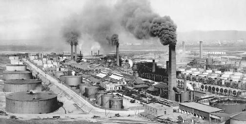 In 1880 John D. Rockefeller's Standard Oil was refining over 90% of the  United State's