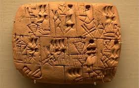 Clay tablets in Mesopotamia (2400 BC )