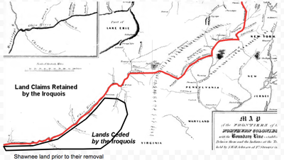 This Map Depicts The Rough Location Where The Shawnee Were Located In