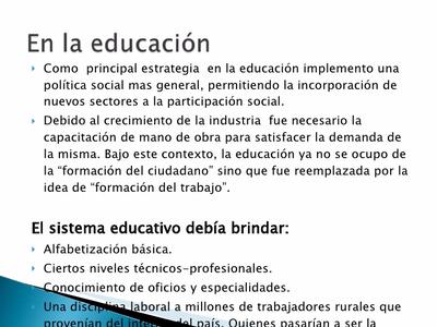 Historia de la educación argentina | Sutori