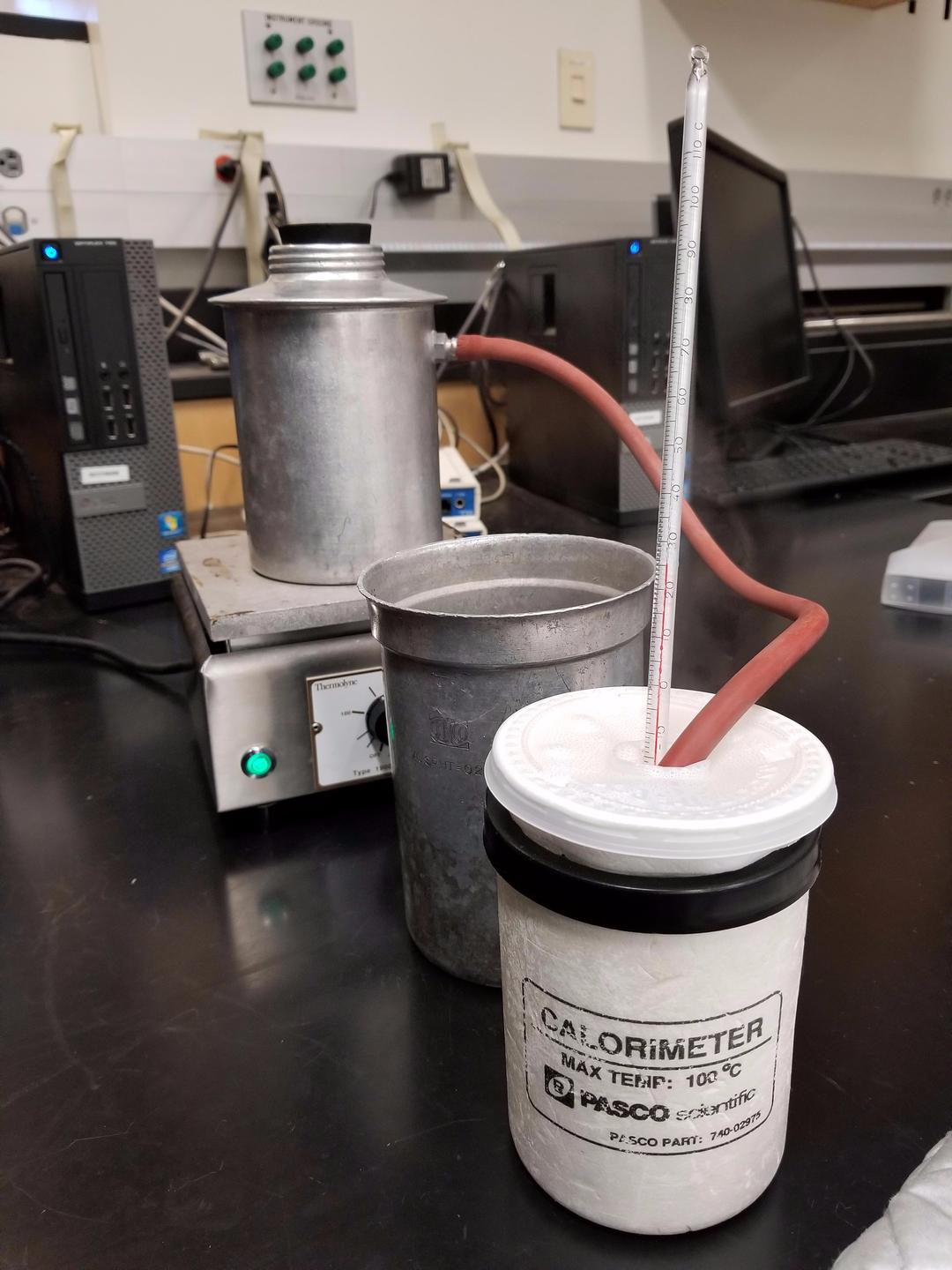 3. Adding steam to the water until it reached 38 degrees Celsius