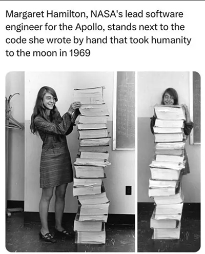 1960s — Margaret Hamilton: Software for the Moon