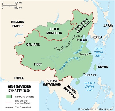 China map 1450-1750