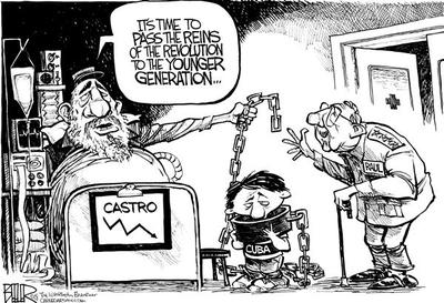 “fidel Castro Resigns.” Political Cartoons, Www.politicalcartoons.com 