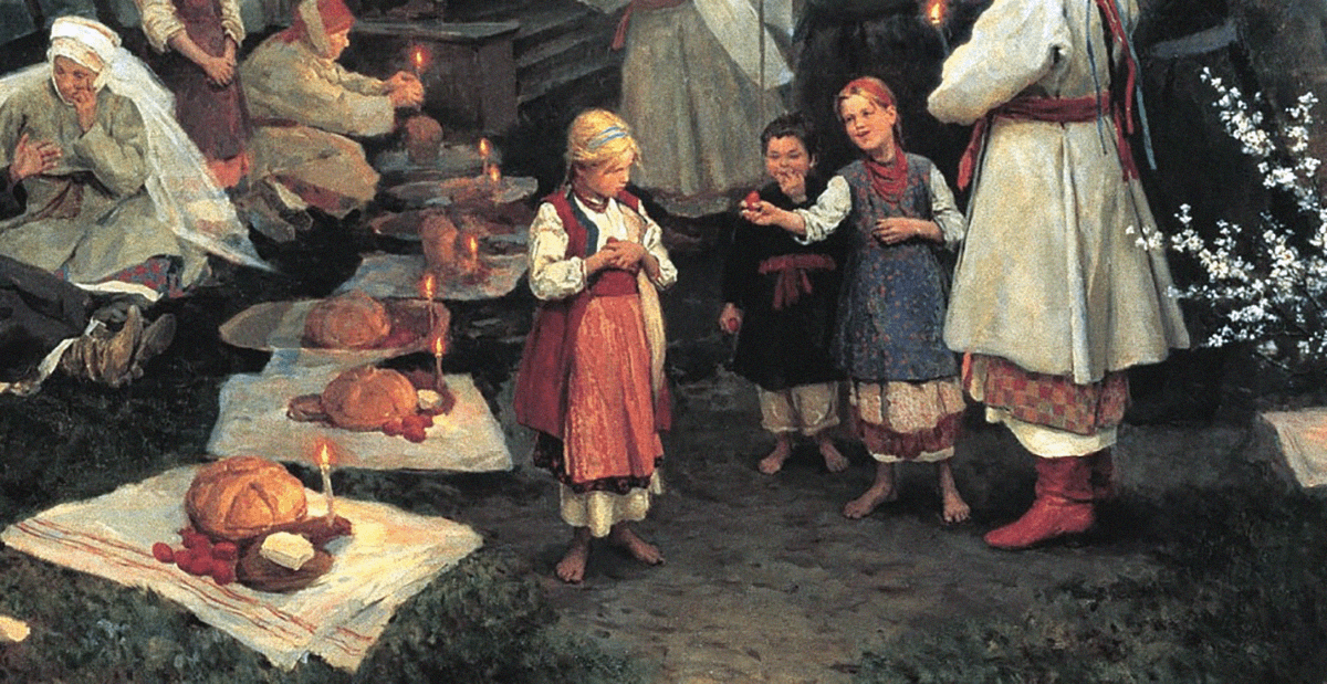 Религиозные праздники повседневный быт 16 века. Пасха на Руси 17 век.