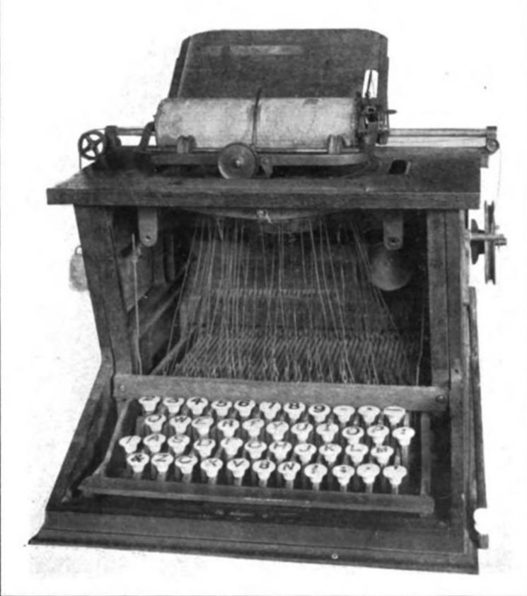 Type Machine Invented 1868: THE TYPEWRITER